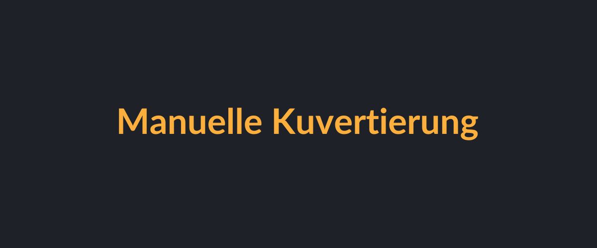 Manuelle Kuvertierung für Sonderformate und individuelle Beilagen